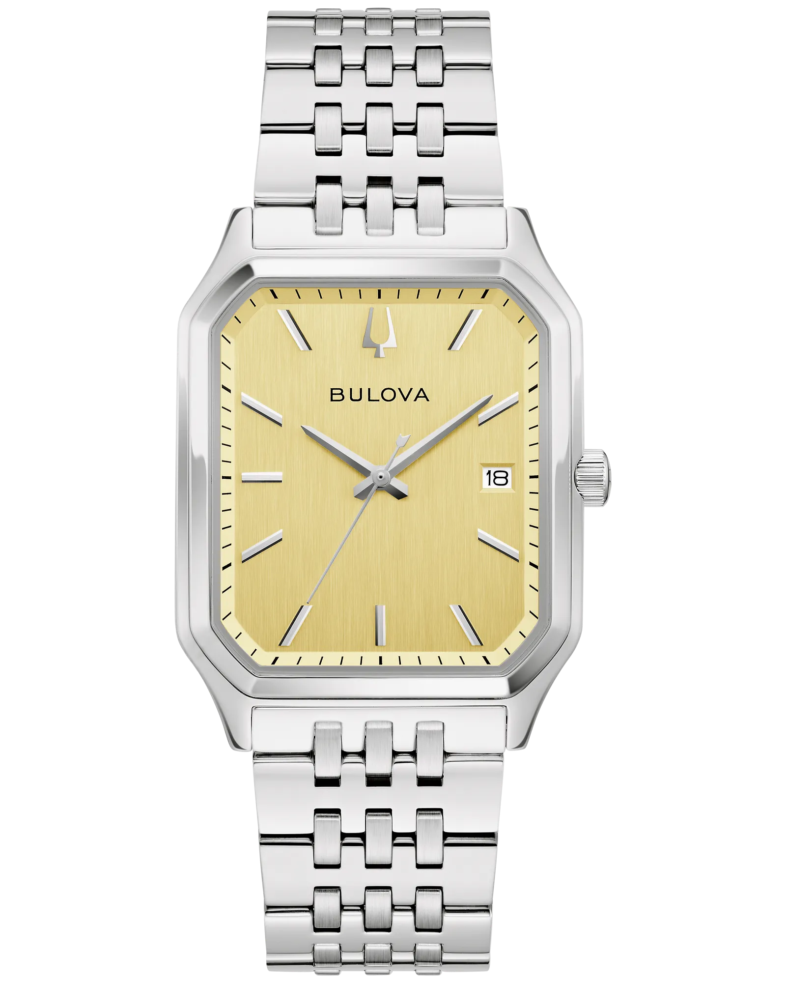 Bulova Champagne Dial Stainless Steel Bracelet We Are All Here 96B471 — Champagne