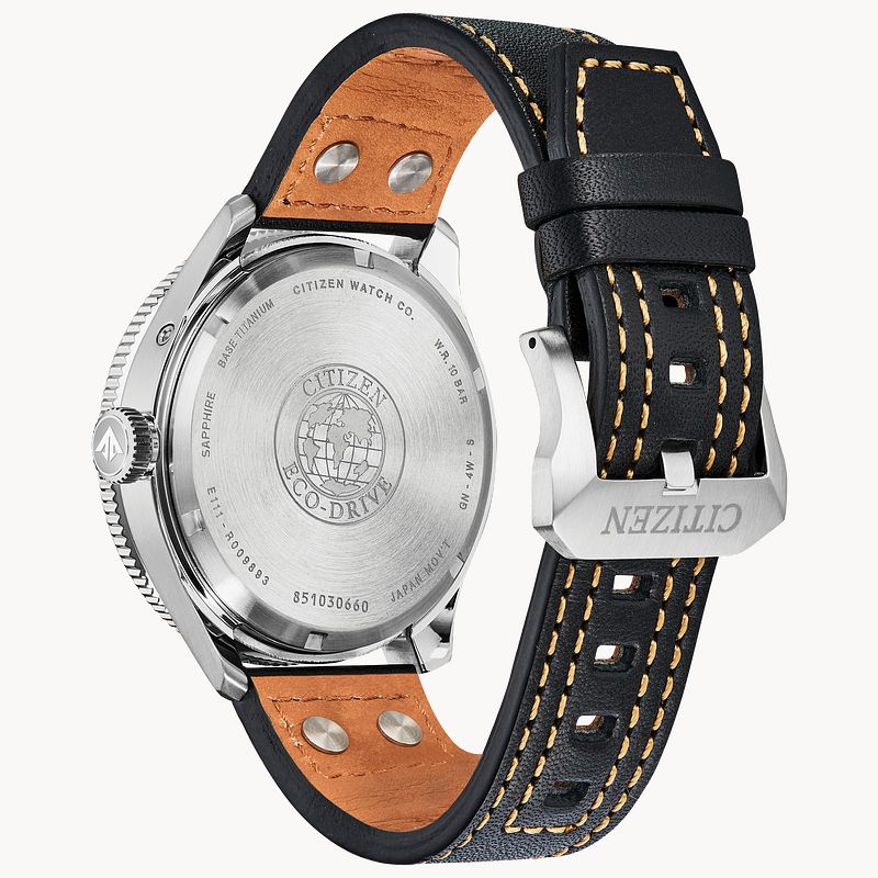 Citizen Avion Eco Drive Black Dial Watch CITIZEN