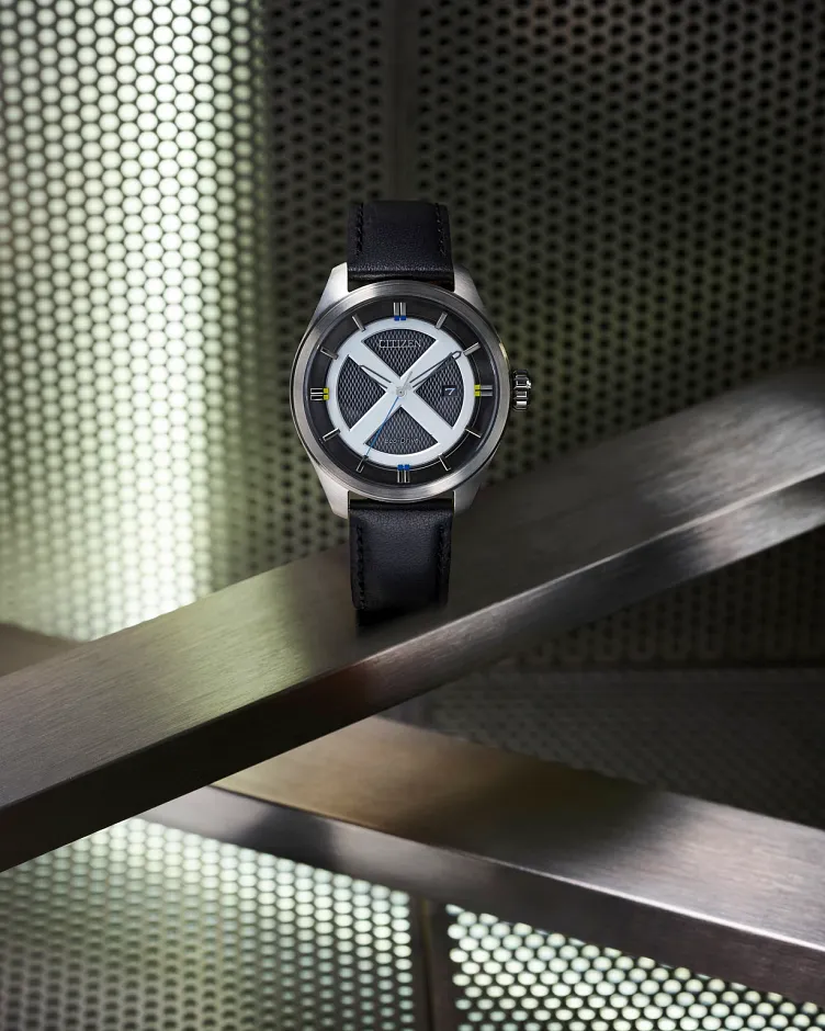 X-Men Black Dial Leather Strap AW5007-17W | CITIZEN X-Men Black Dial Leather Strap AW5007-17W | CITIZEN