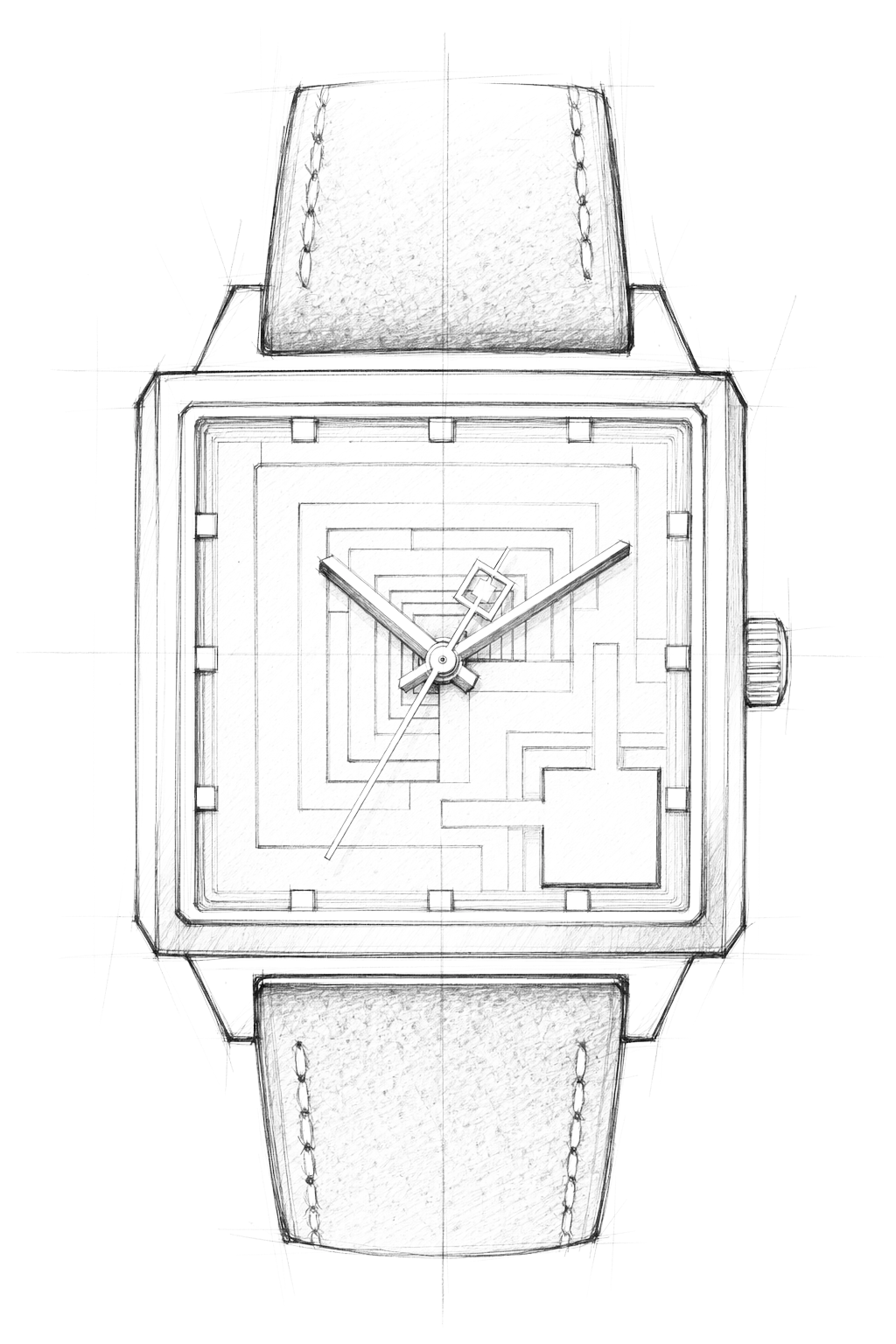 Watch technical diagram