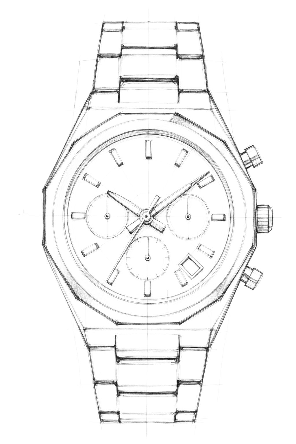Watch technical diagram