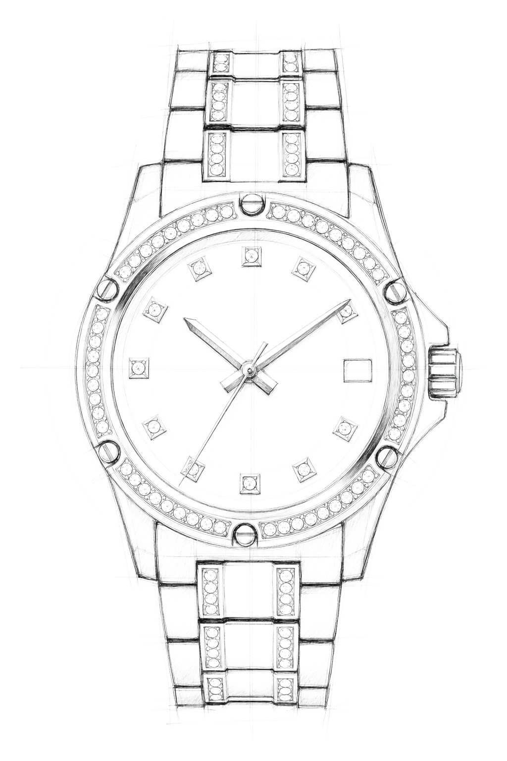 Watch technical diagram
