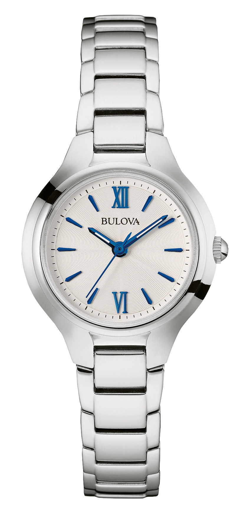 S01 Stainless Steel Roman Number Blue Dial Watch Form Men