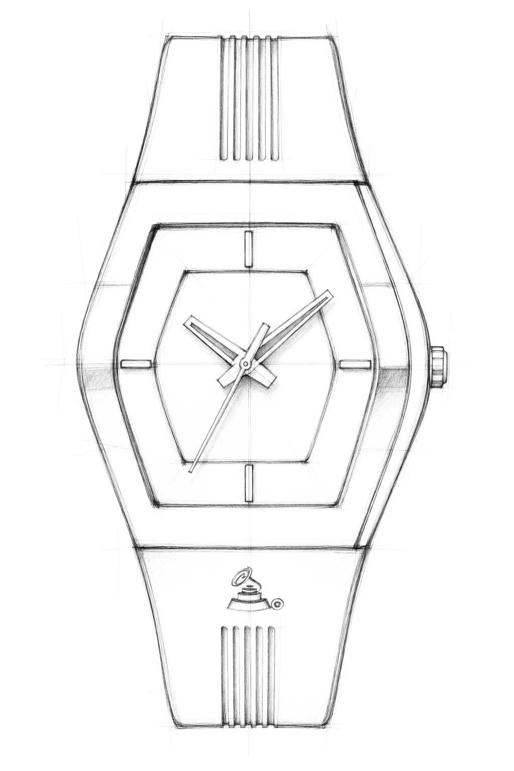Watch technical diagram