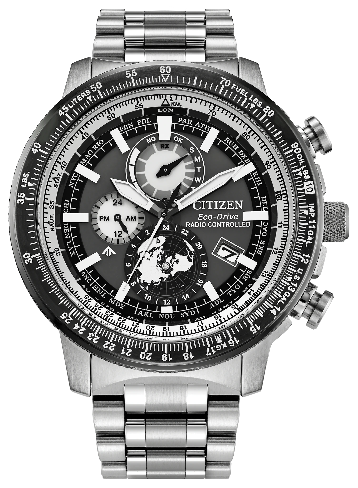 au maison Promaster Geo Trekker Gray Dial Stainless Steel Bracelet BY3006-53H