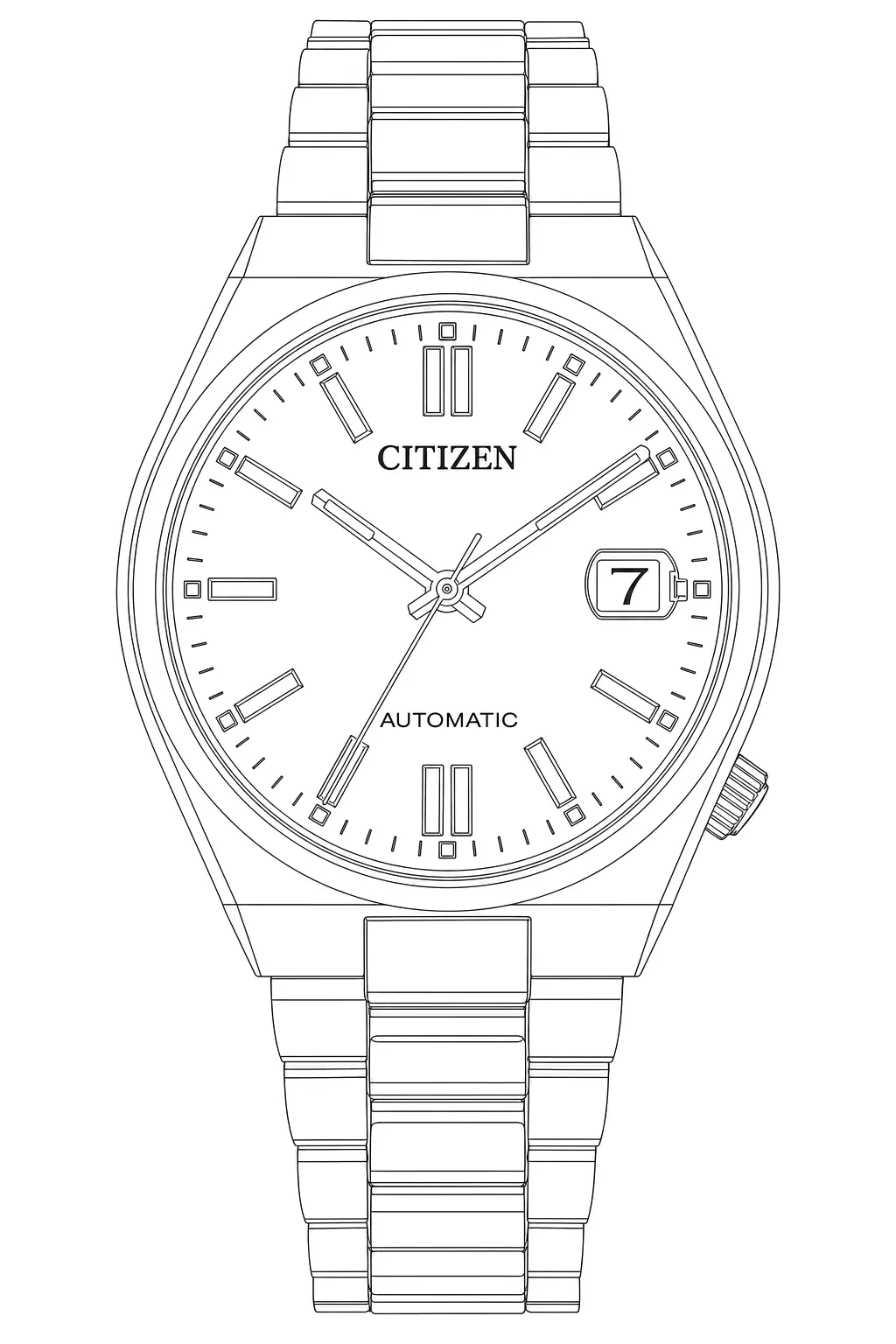 Watch technical diagram