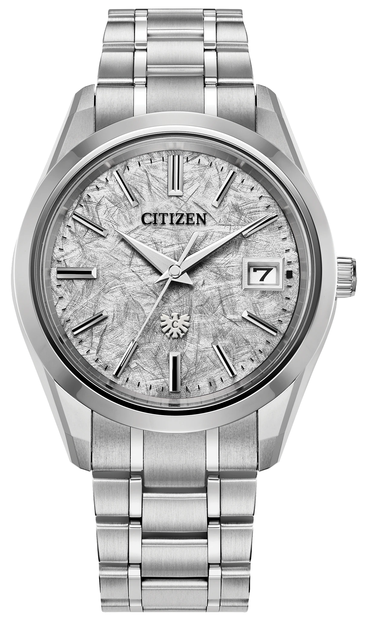 au maison The CITIZEN Silver-Tone Dial Super Titanium Bracelet AQ4100-57B