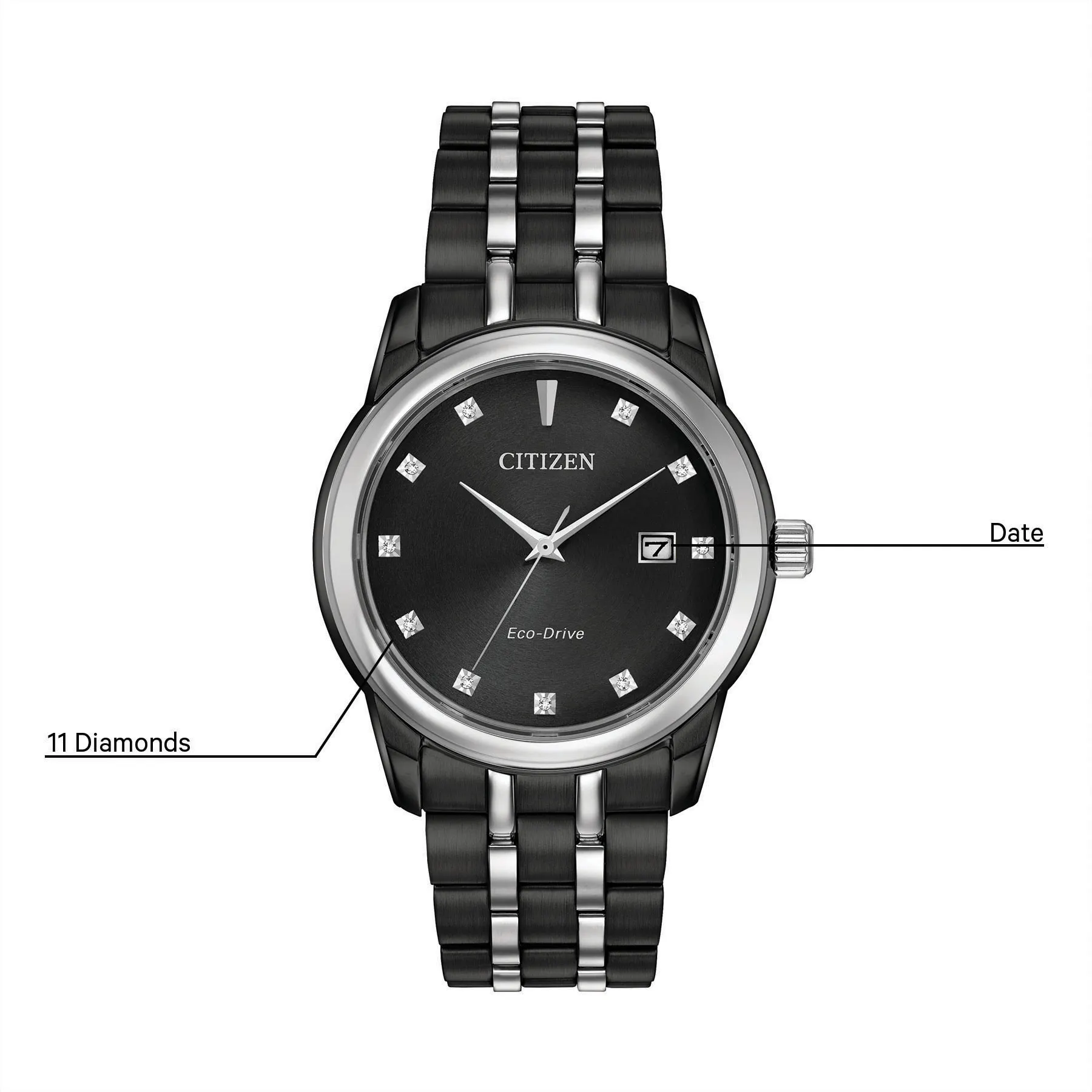 CITIZEN Eco-Drive ブラック メンズ腕時計 Corso.webp?u=41zuoe&width=800&