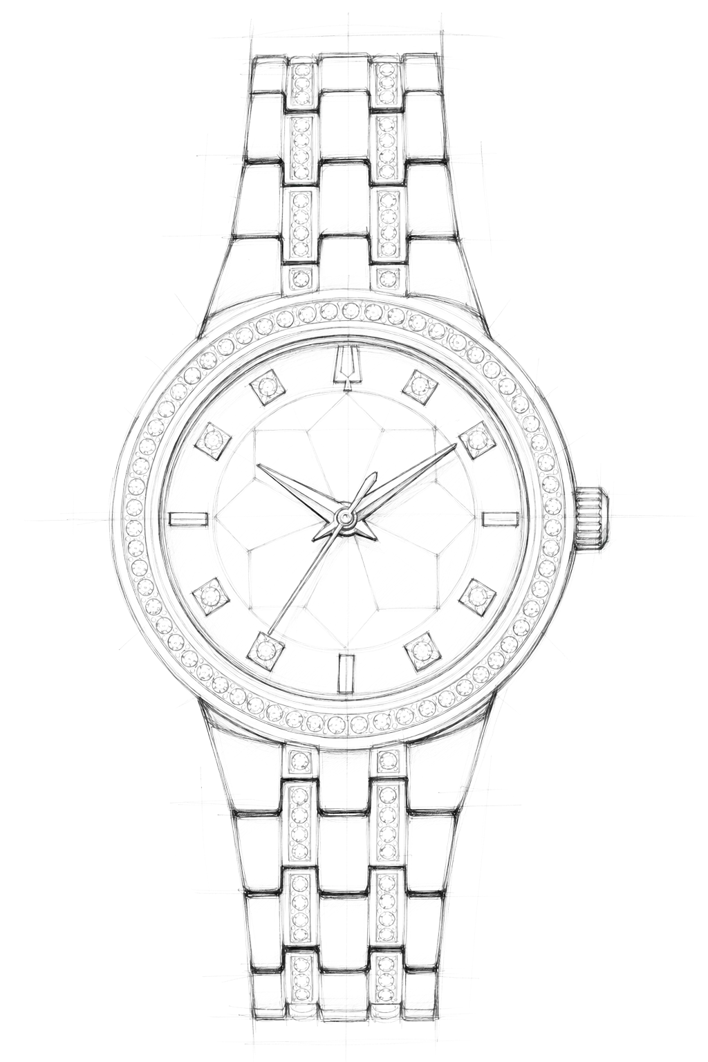 Watch technical diagram