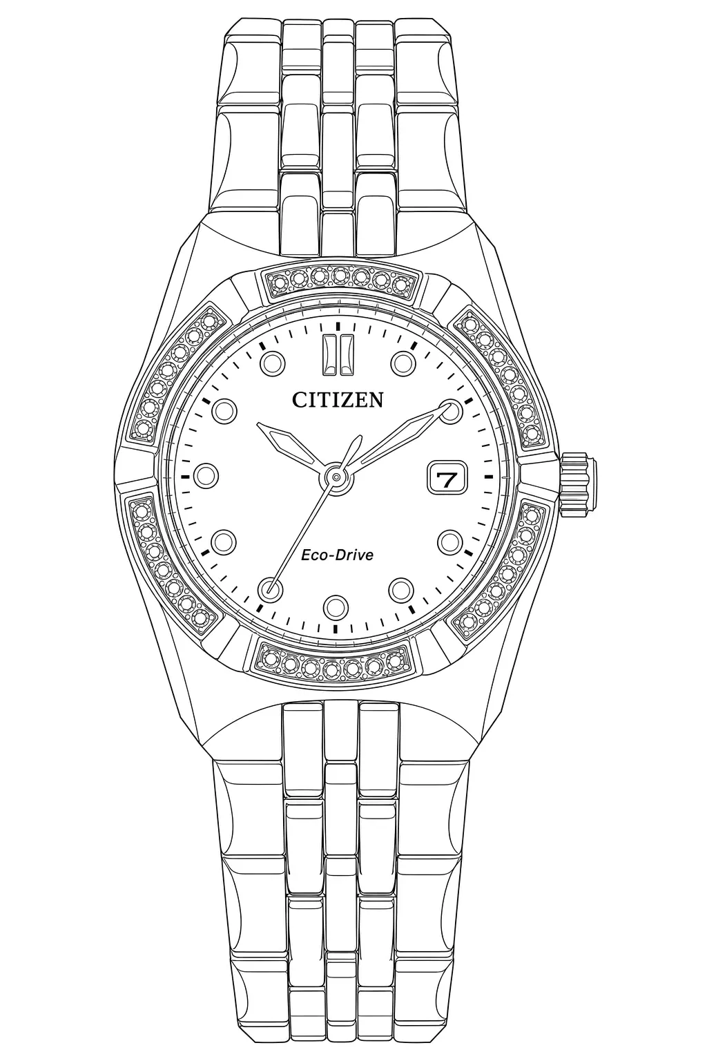 Watch technical diagram