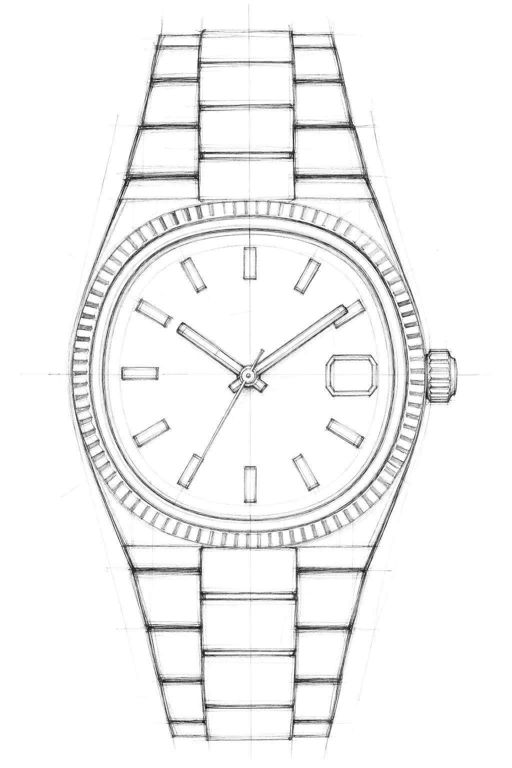 Watch technical diagram
