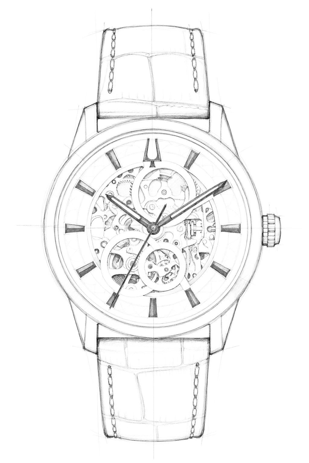 Watch technical diagram