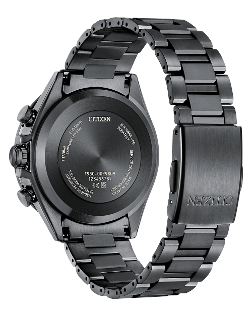 ATTESA Blue Dial Super Titanium with DLC Coating Bracelet ATTESA Blue Dial Super Titanium with DLC Coating Bracelet