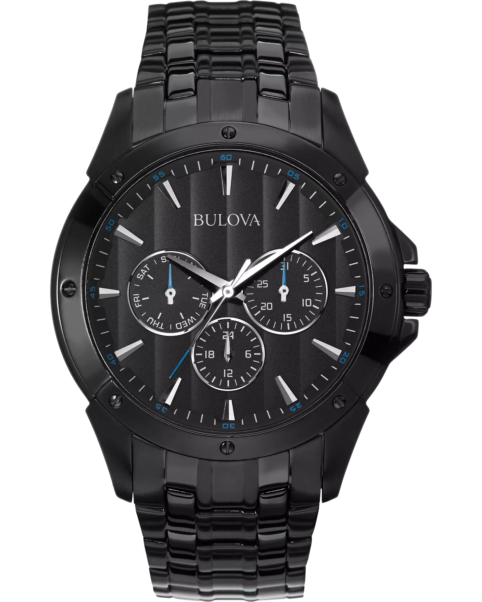 Bulova Men's Black Ion 98C121 Quartz Classic Watch — Black