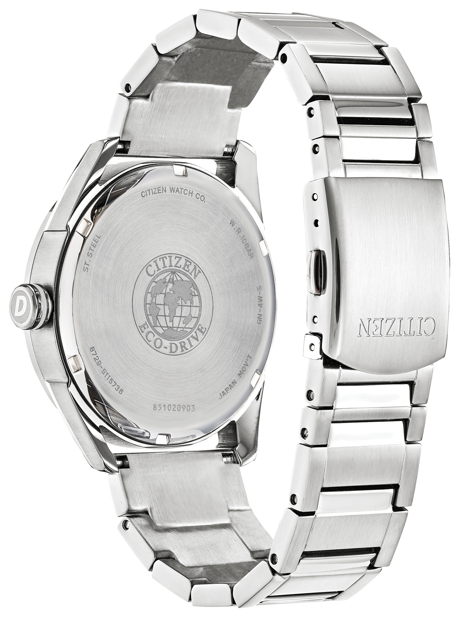 citizen eco drive watch silver