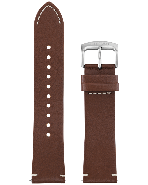 Brown Leather Strap (22mm) image number NaN