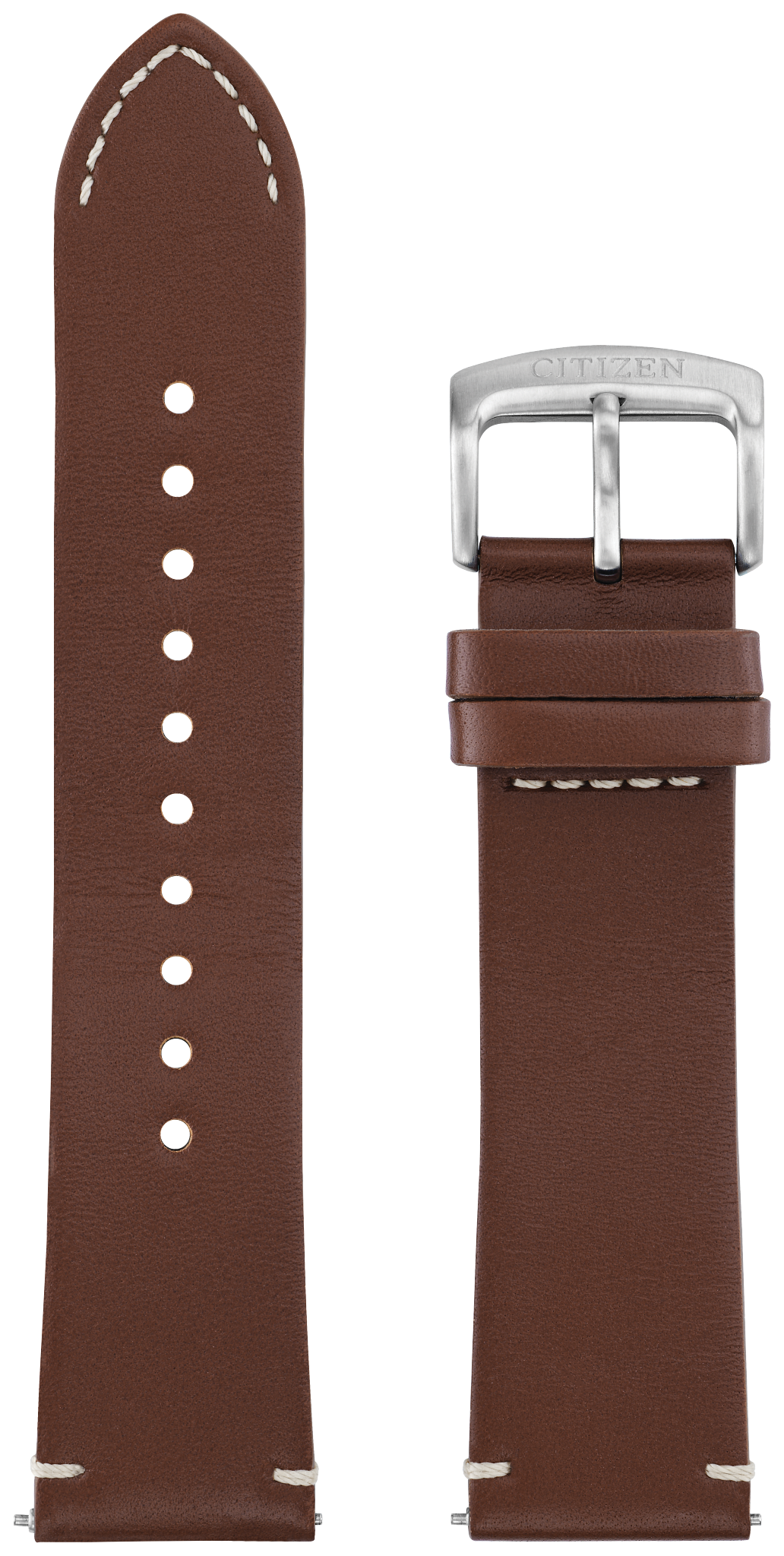 Brown Leather Strap (22mm) image number NaN