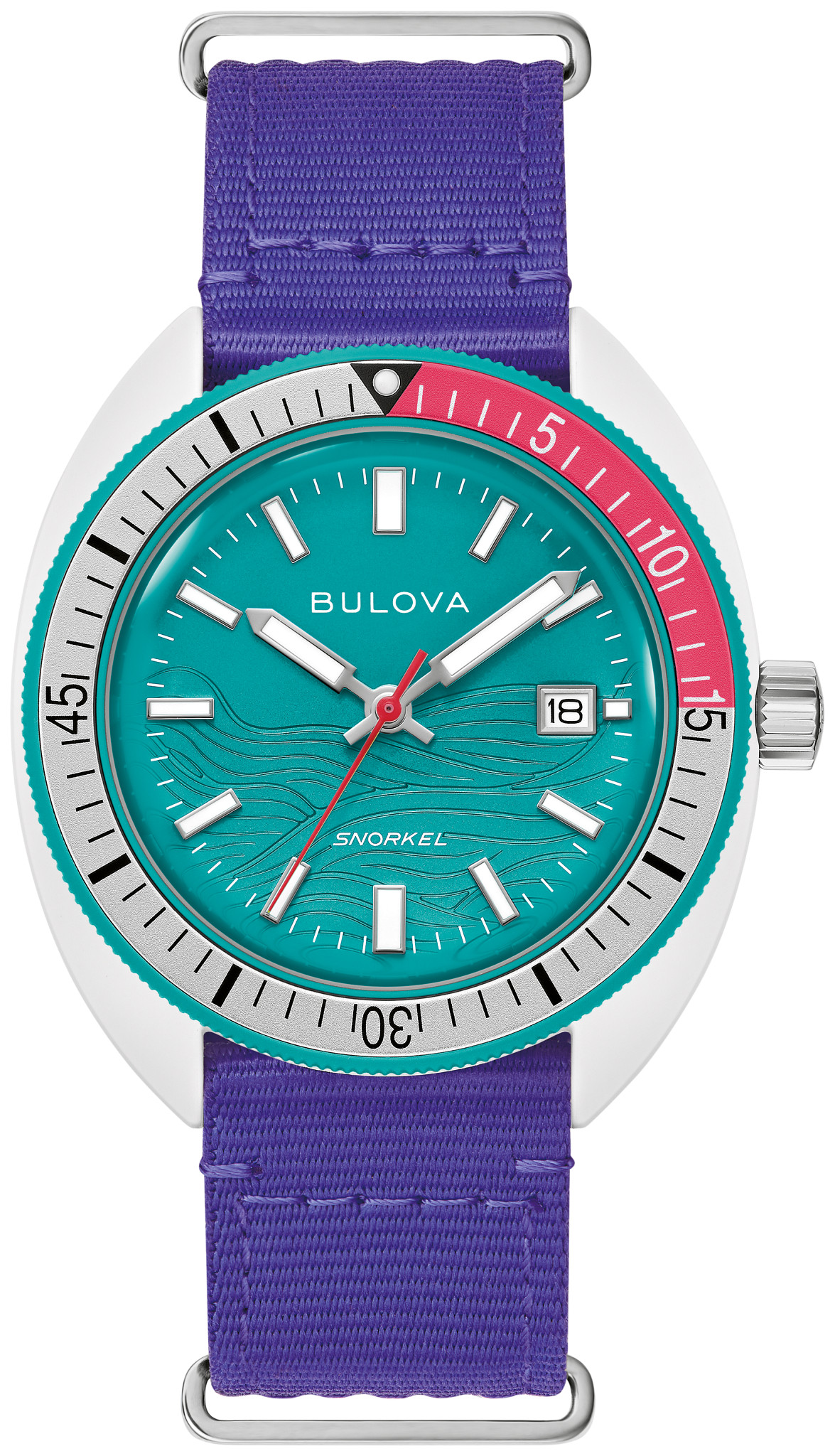 Teal Dial Nylon Strap Snorkel #tide® 98B447 | Bulova