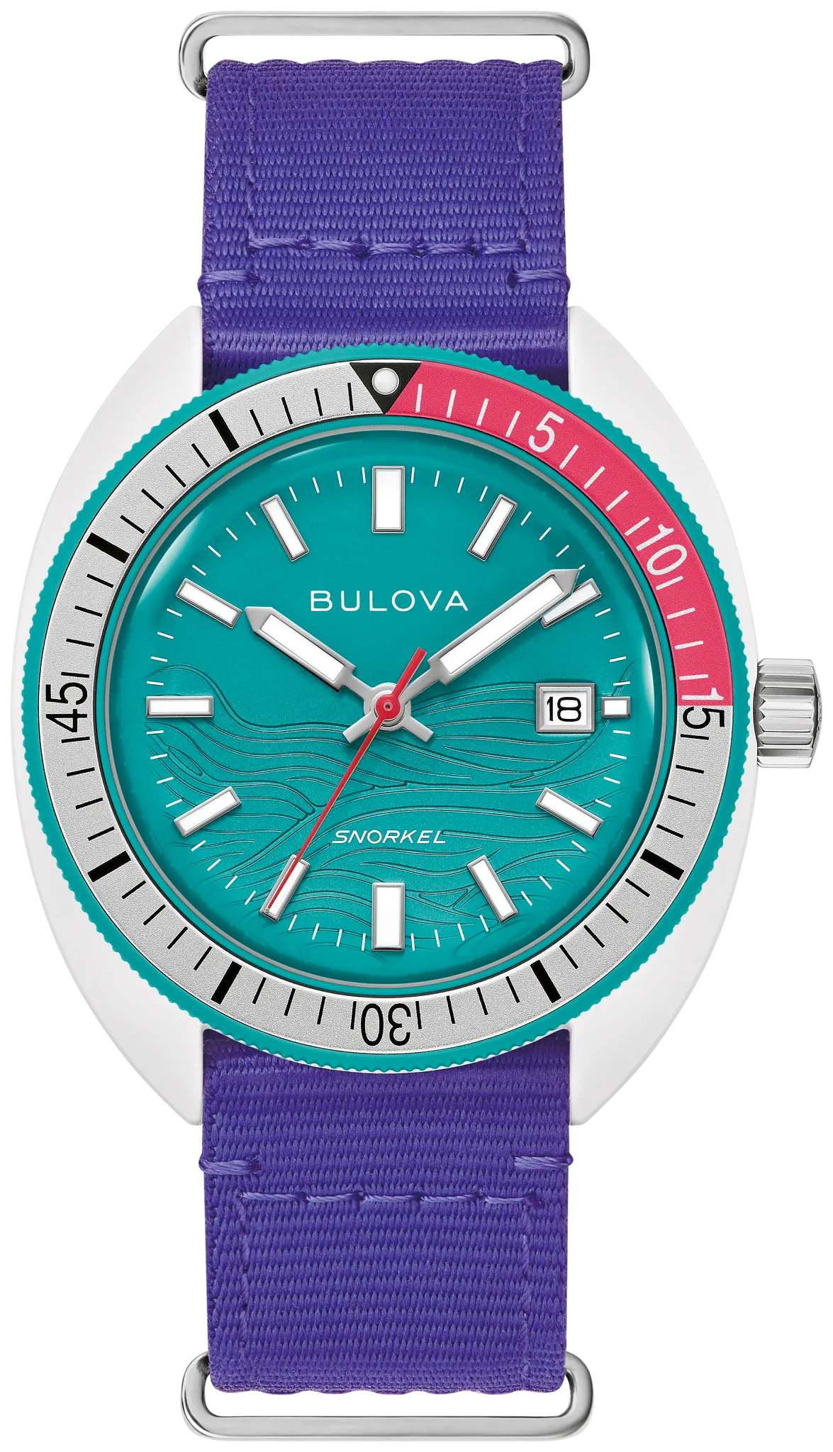 Teal Dial Nylon Strap Snorkel #tide® 98B447 | Bulova