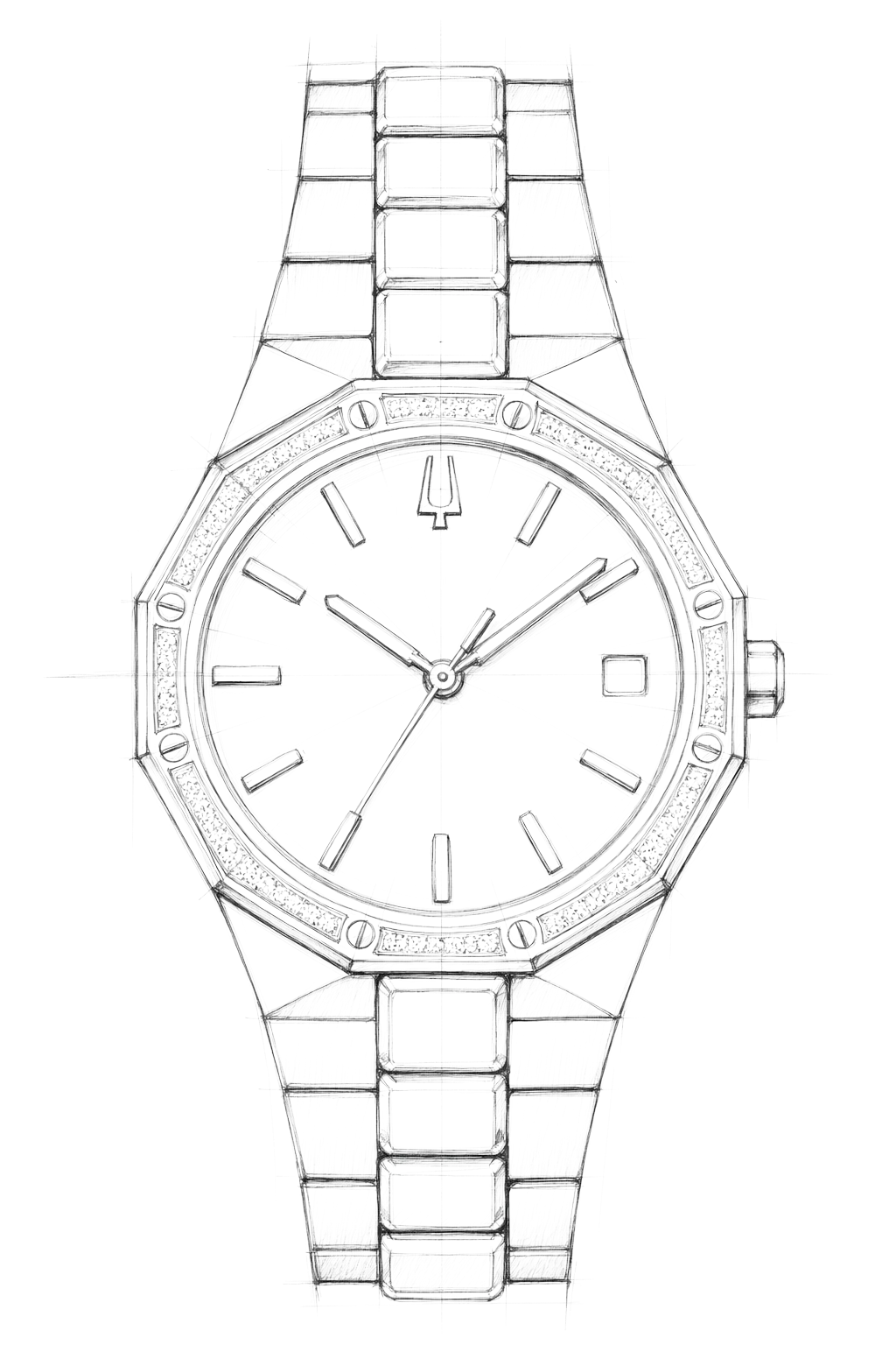 Watch technical diagram