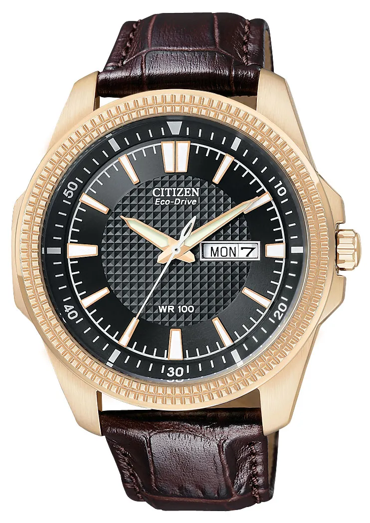 Brycen Black Dial Leather Strap BM8493-08E | CITIZEN