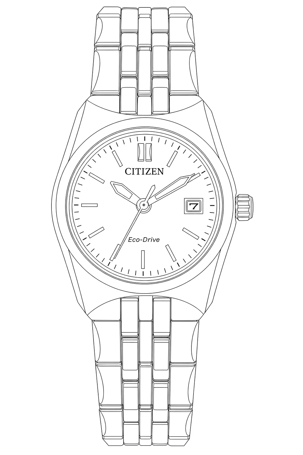 Watch technical diagram