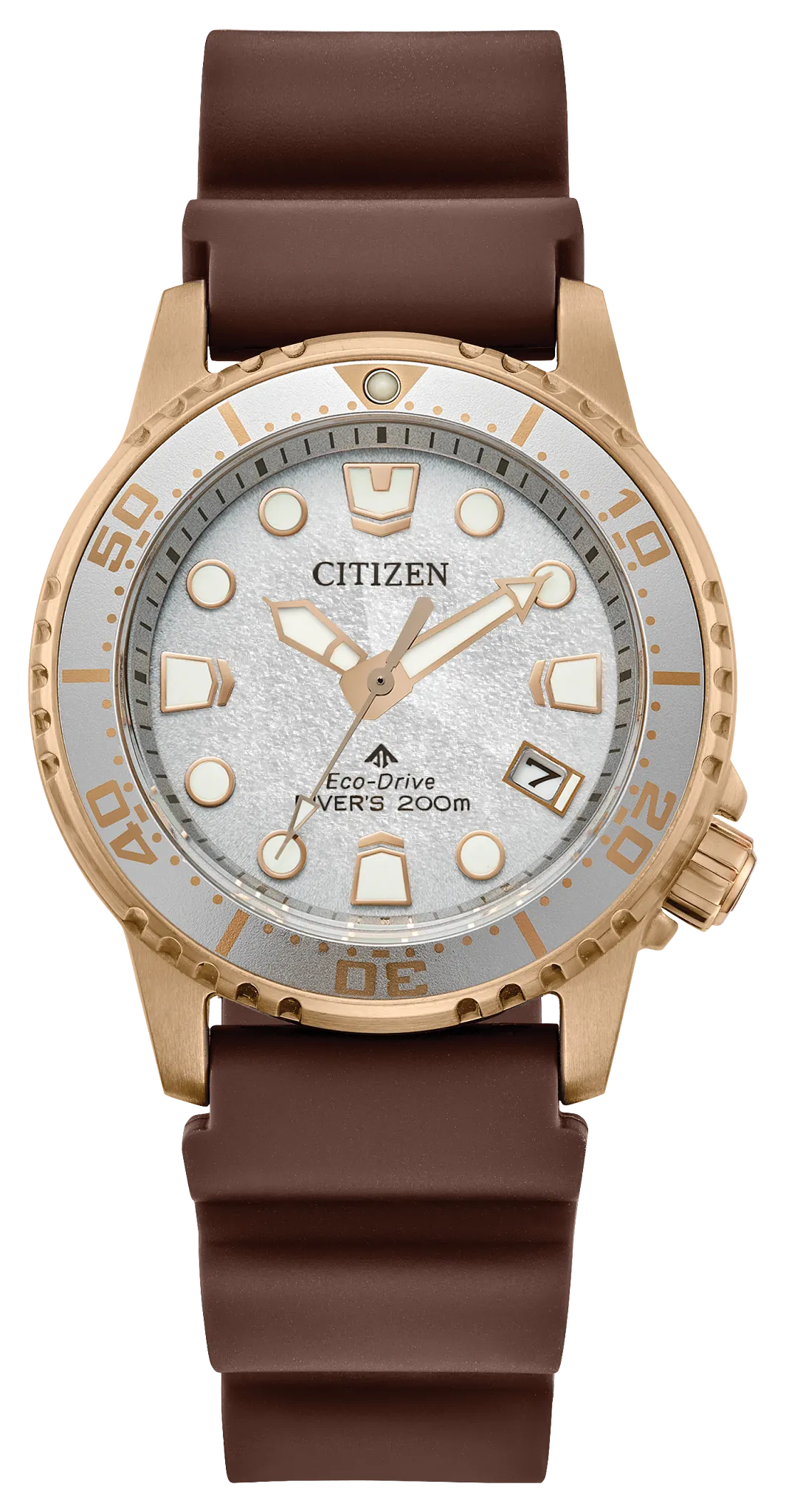 au maison Promaster Dive Silver-Tone Dial Polyurethane Strap EO2022-02A