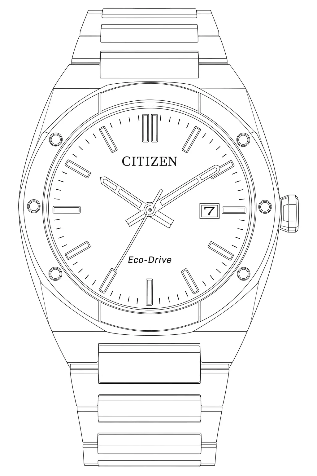 Watch technical diagram
