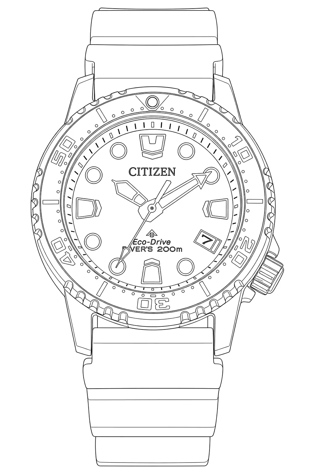 Watch technical diagram