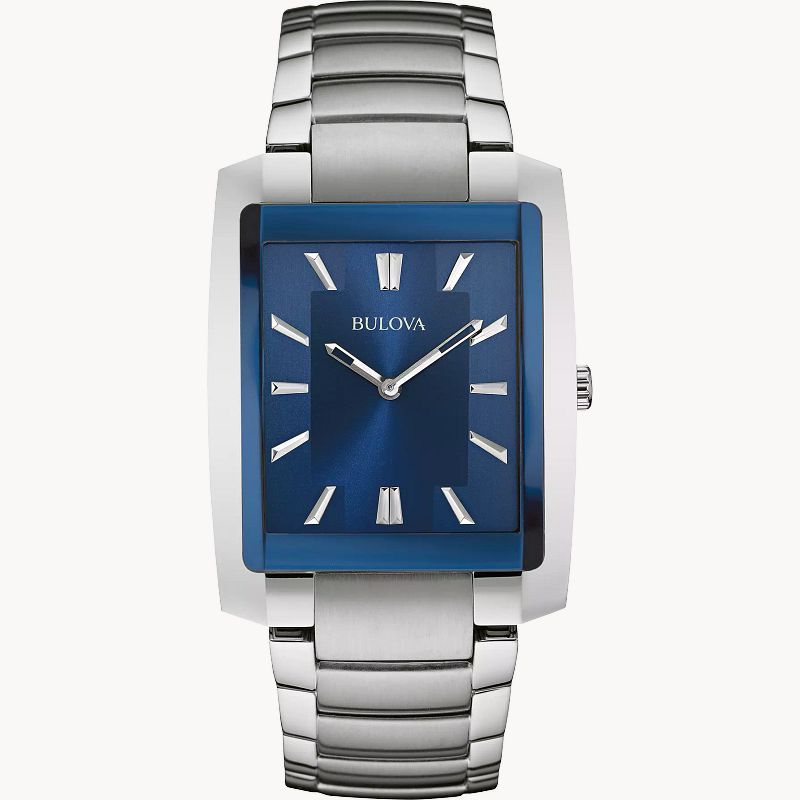 Bulova mens top watch white face