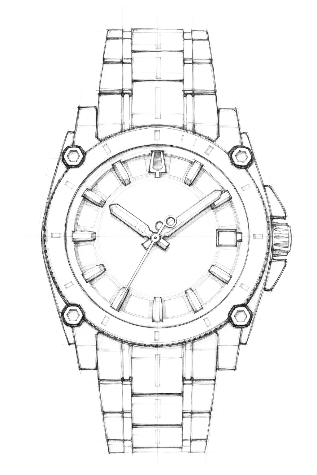 Watch technical diagram