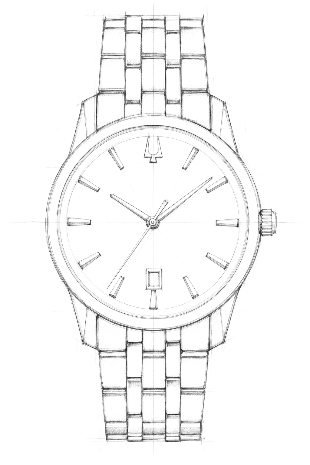Watch technical diagram