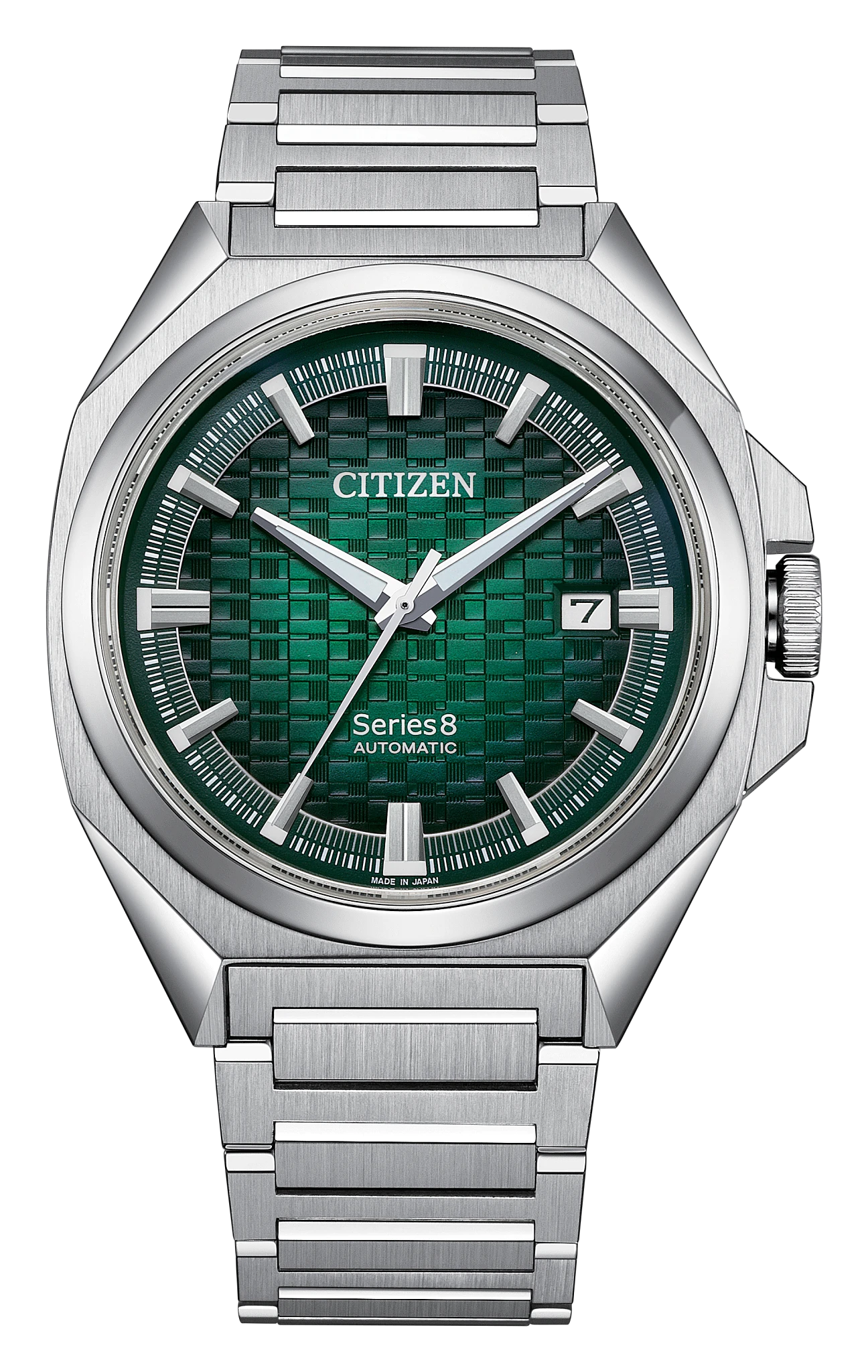 au maison Series8 831 Green Dial Stainless Steel Bracelet NB6050-51W