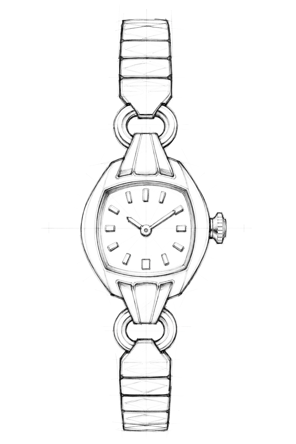 Watch technical diagram