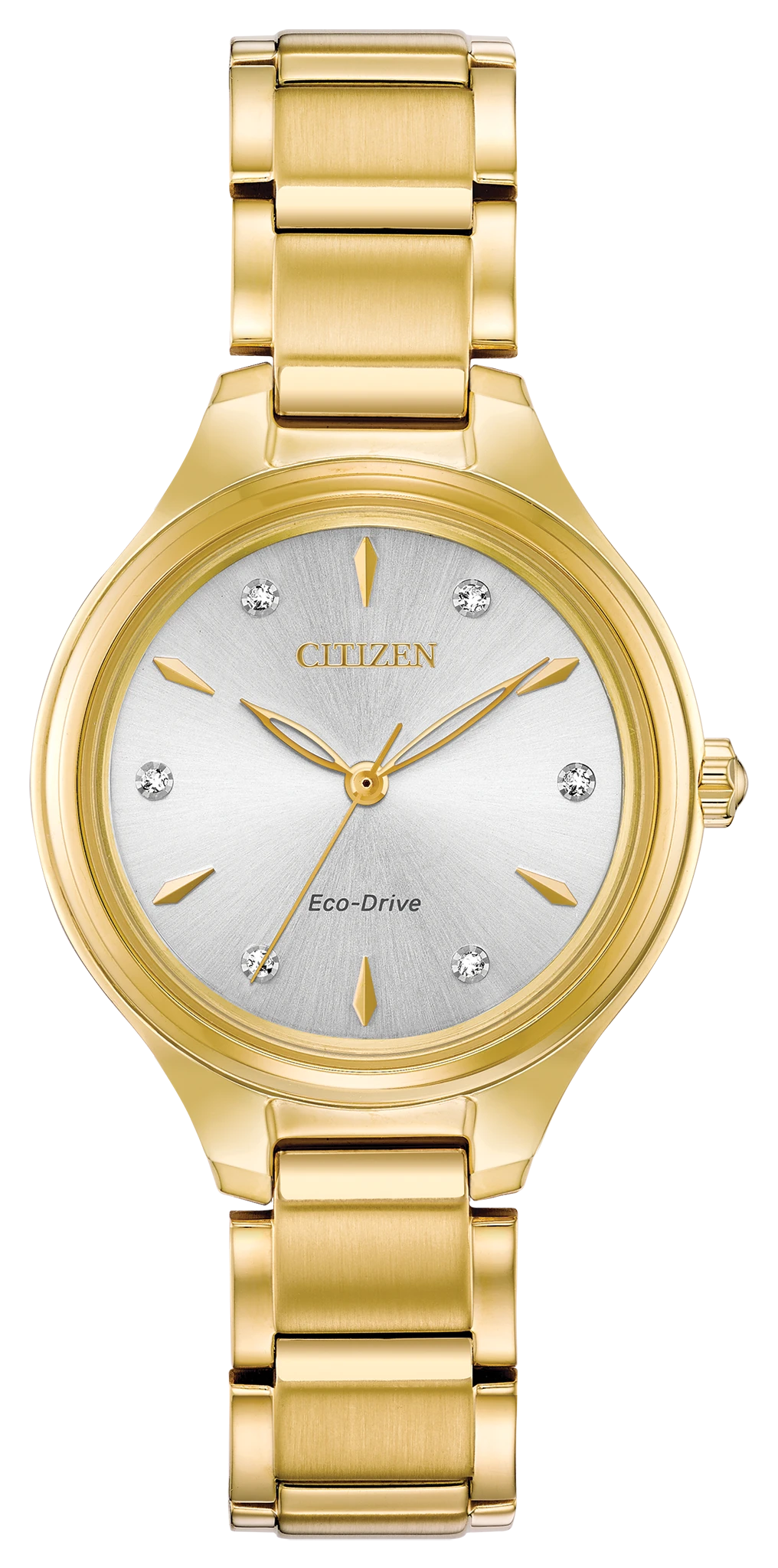 au maison Corso - Ladies Eco-Drive FE2102-55A Silver White Dial Watch