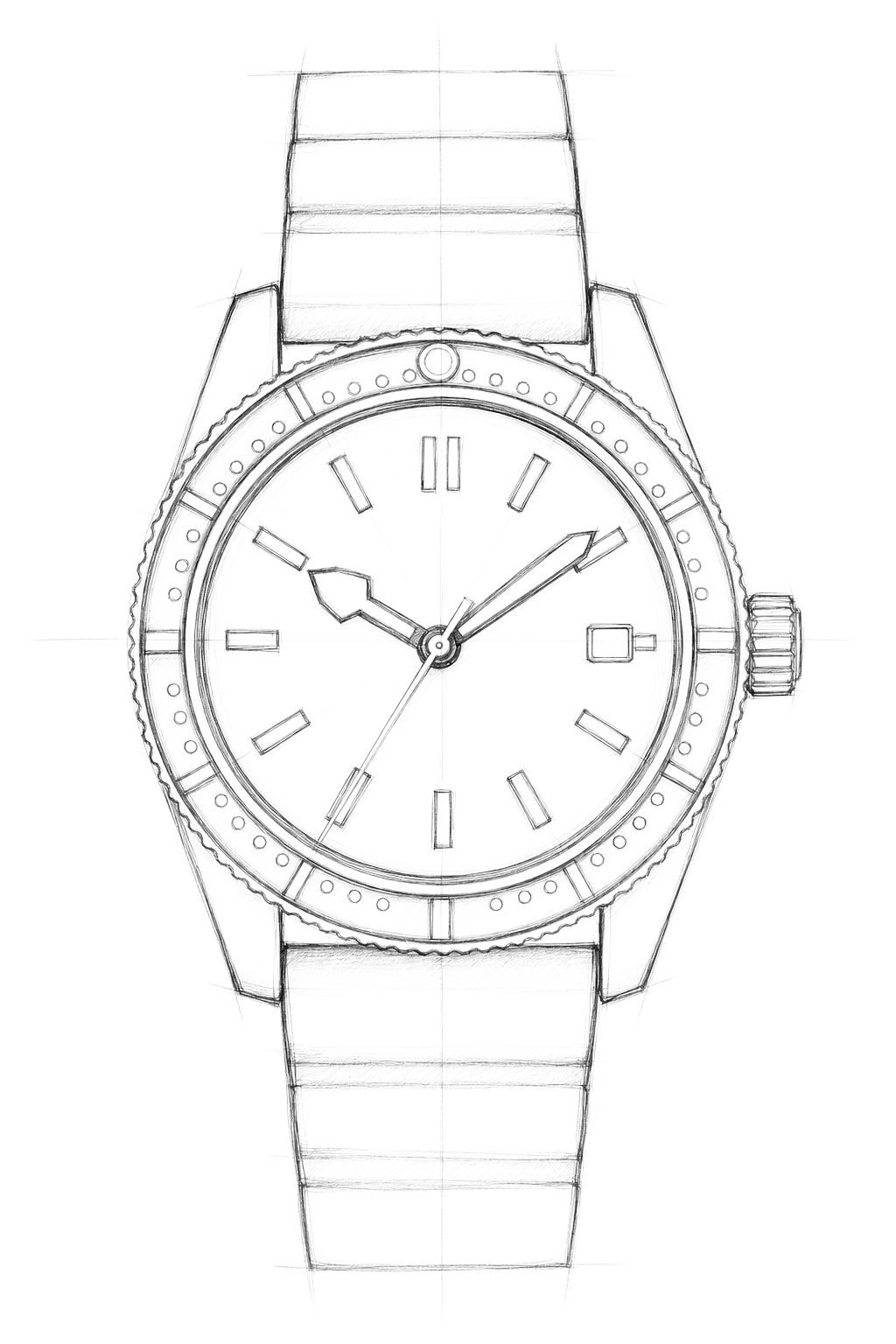 Watch technical diagram