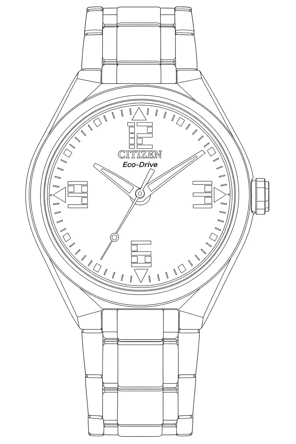 Watch technical diagram