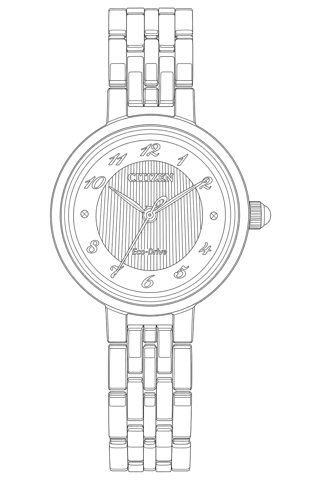 Watch technical diagram