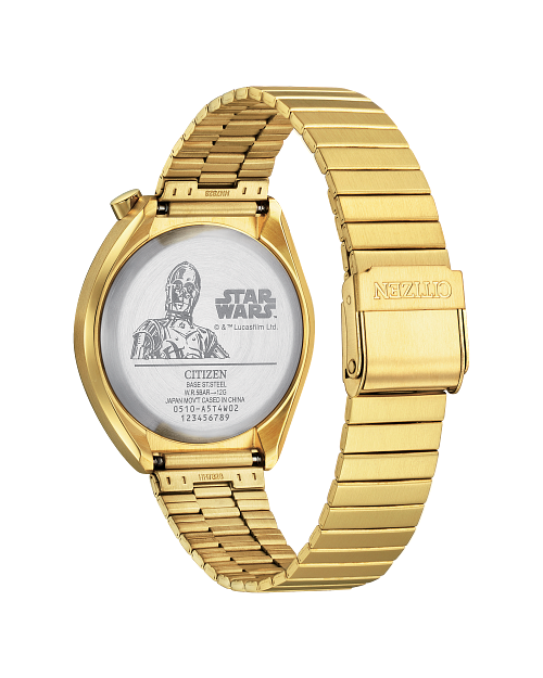 C-3PO Gold-Tone Dial AN3662-51W | Steel CITIZEN Stainless Bracelet