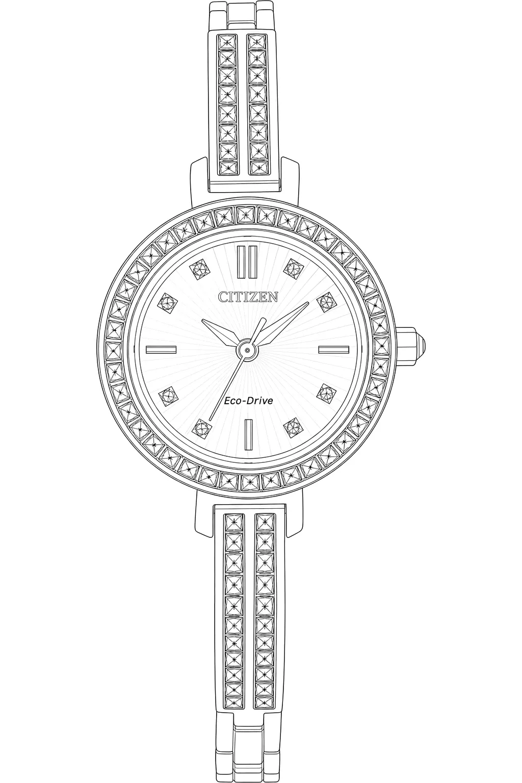 Watch technical diagram