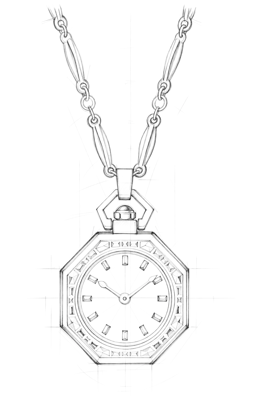 Watch technical diagram