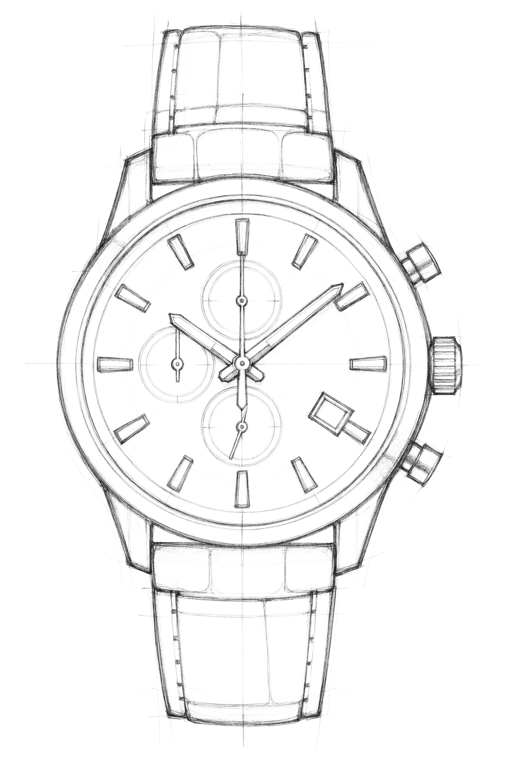 Watch technical diagram