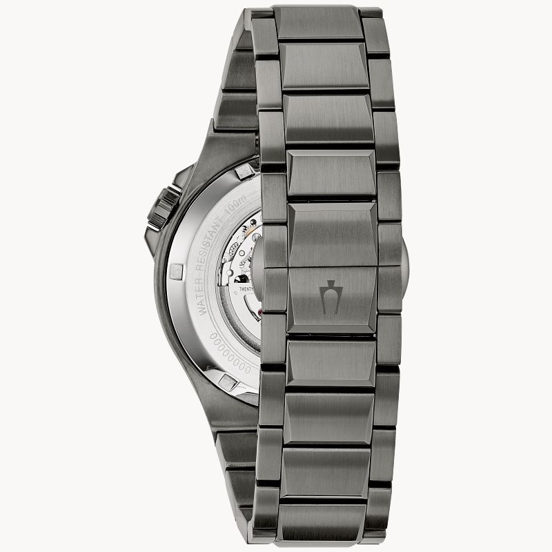 Bulova skeleton watch black online