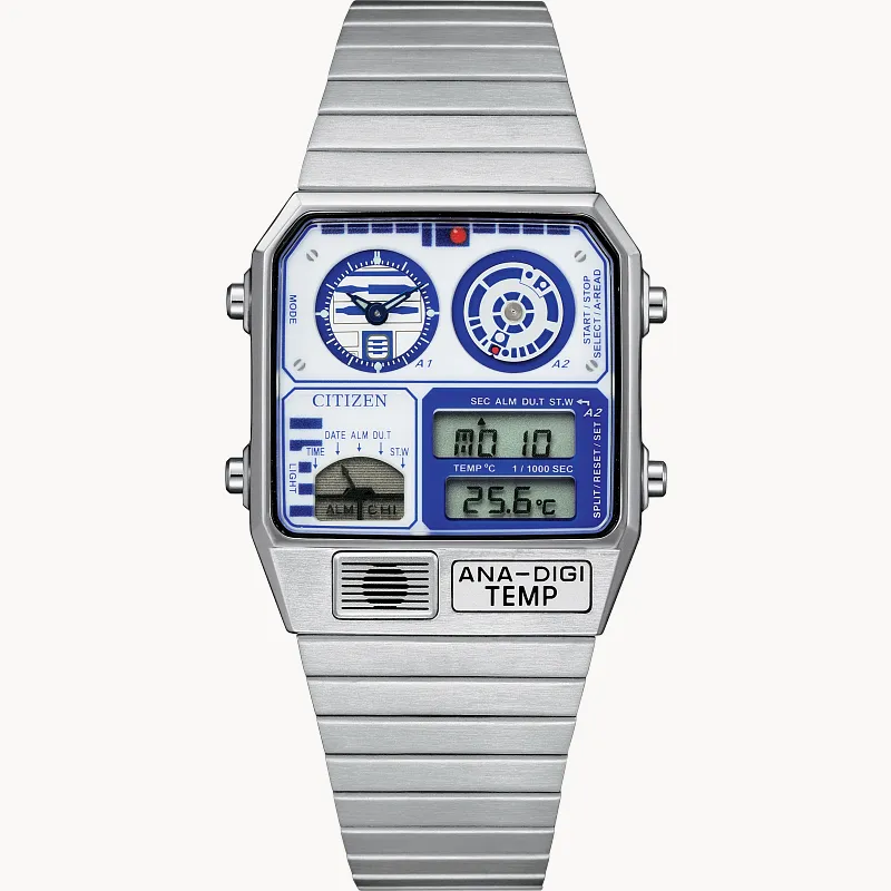 R2-D2 White Dial Stainless Steel Bracelet JG2117-51A | CITIZEN R2-D2 White Dial Stainless Steel Bracelet JG2117-51A | CITIZEN