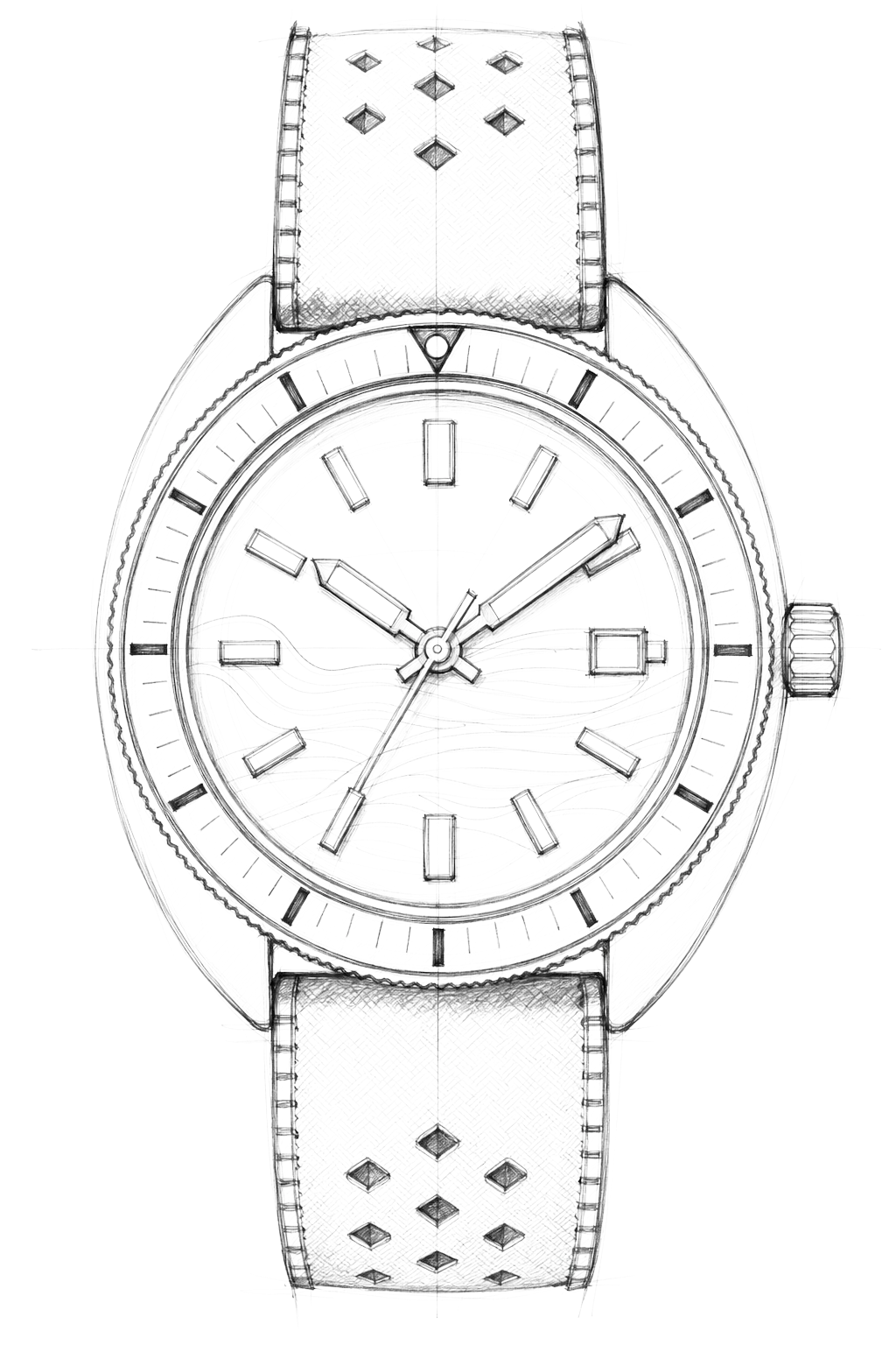 Watch technical diagram