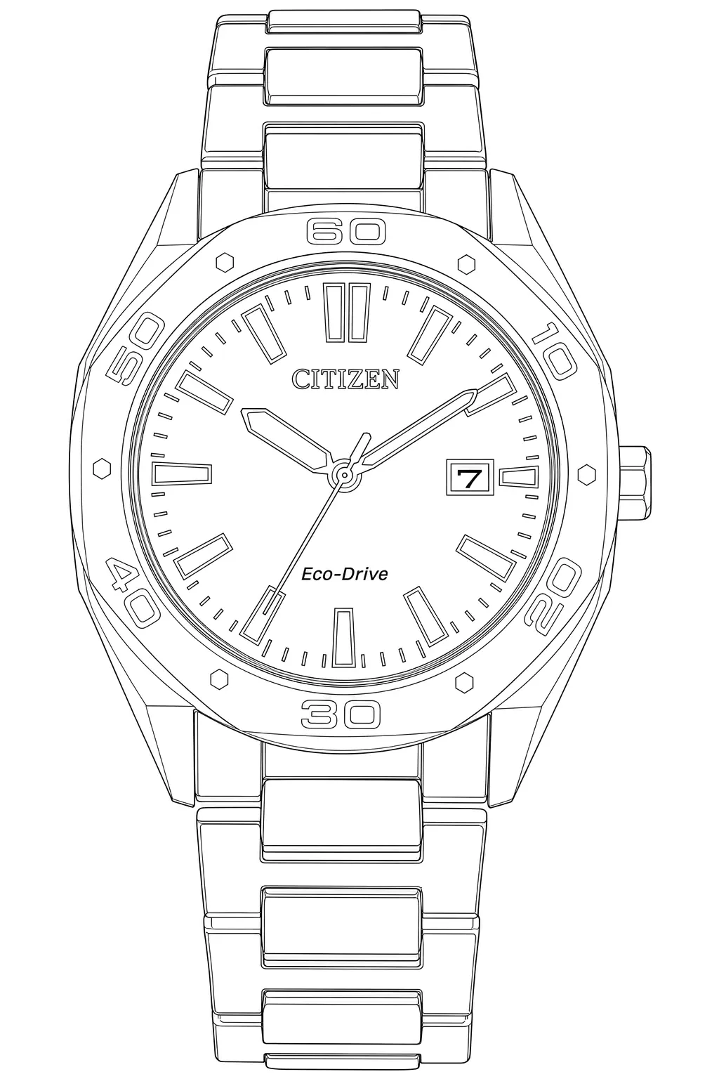 Watch technical diagram