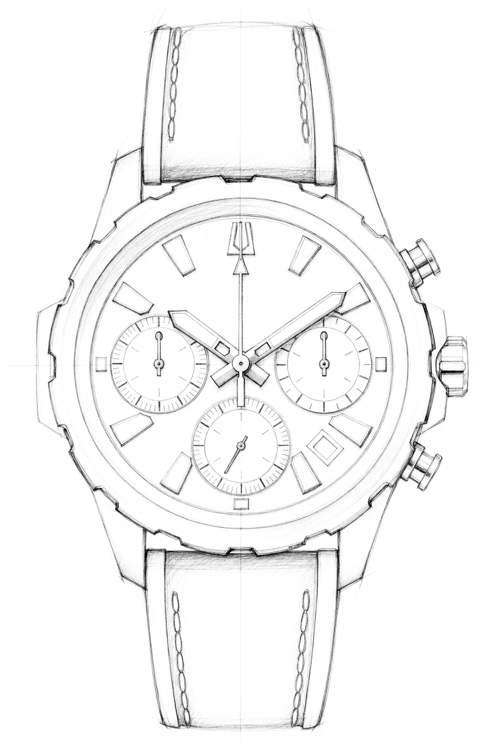 Watch technical diagram