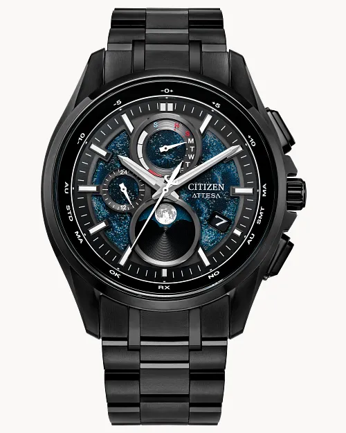 ATTESA Blue Dial Super Titanium with DLC Coating Bracelet BY1008 ATTESA Blue Dial Super Titanium with DLC Coating Bracelet BY1008