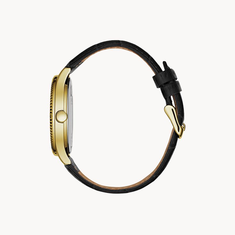 Black Dial Leather Strap Dress 44B118 | Bulova Black Dial Leather Strap Dress 44B118 | Bulova
