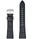 Black Croc-Embossed Leather Strap